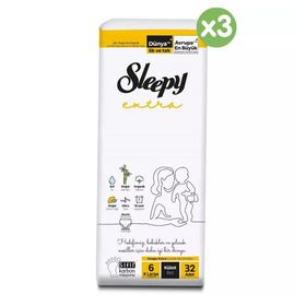 Sleepy Extra No:6 XLarge 96 Adet Külot Bebek Bezi