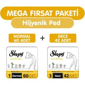 Sleepy Extra Ultra 102'lı İnce Mega Hijyenik Ped