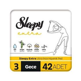 Sleepy Extra Ultra İnce 3 Gece 42'li Hijyenik Ped