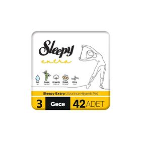 Sleepy Extra Ultra İnce 3 Gece 42'li Hijyenik Ped