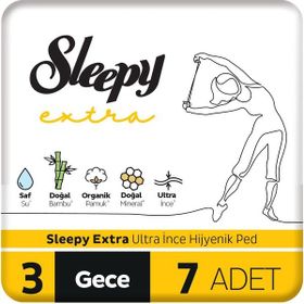 Sleepy Extra Ultra İnce Gece 7'lı Hijyenik Ped
