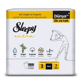 Sleepy Extra Ultra İnce Gece 7'lı Hijyenik Ped