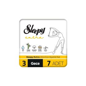 Sleepy Extra Ultra İnce Gece 7'lı Hijyenik Ped