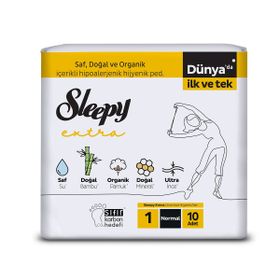 Sleepy Extra Ultra İnce Normal 10 Adet Hijyenik Ped