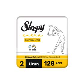 Sleepy Extra Ultra İnce Uzun 128 Adet Günlük Ped