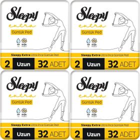 Sleepy Extra Ultra İnce Uzun 128 Adet Günlük Ped