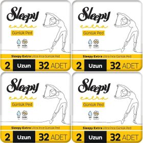 Sleepy Extra Ultra İnce Uzun 128 Adet Günlük Ped