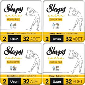 Sleepy Extra Ultra İnce Uzun 128 Adet Günlük Ped