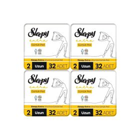 Sleepy Extra Ultra İnce Uzun 128 Adet Günlük Ped