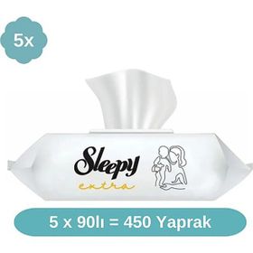 Sleepy Gül 90 Yaprak Islak Mendil (5 adet)