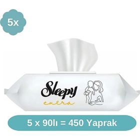 Sleepy Gül 90 Yaprak Islak Mendil (5 adet)