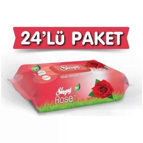 Sleepy Gül Kokulu 24x90 2160 Yaprak Islak Havlu Mendil
