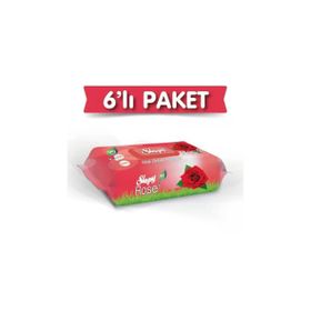 Sleepy Gül Kokulu 6x90 540 Yaprak Islak Havlu Mendil