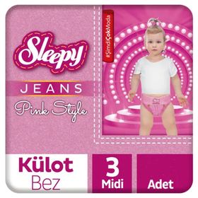 Sleepy Jeans Pink Style No:3 Midi Külot Bebek Bezi