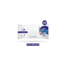 Sleepy Lavanta Yağlı 12x40 Adet Masaj ve Temizlik Havlusu