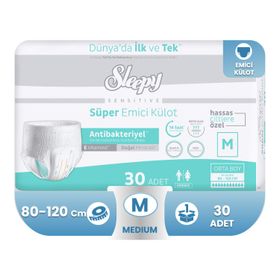 Sleepy Medium Beden 30 Adet Süper Emici Külot