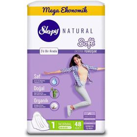 Sleepy Mega Boy Natural Soft Ekstra Yumuşak Normal 48'li Ped