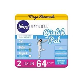 Sleepy Mega Natural Uzun 64'lü Günlük Ped