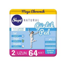 Sleepy Mega Natural Uzun 64'lü Günlük Ped