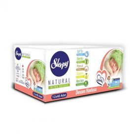 Sleepy Natural 12x40 480 Yaprak Devam Havlusu