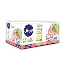 Sleepy Natural 12x40 480 Yaprak Devam Havlusu