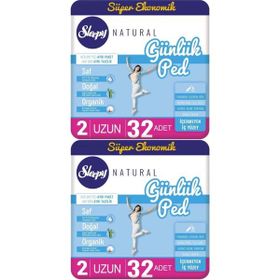 Sleepy Natural 2x32 Adet Uzun Günlük Ped