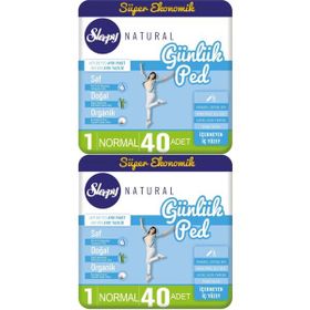 Sleepy Natural 2x40 Adet Normal Günlük Ped
