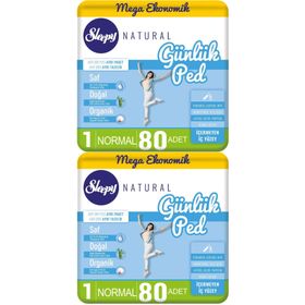 Sleepy Natural 2x80 Adet Normal Günlük Ped