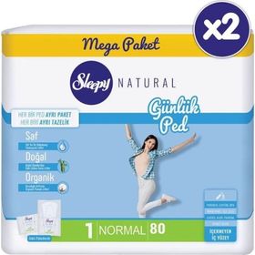 Sleepy Natural 2x80 Adet Normal Günlük Ped