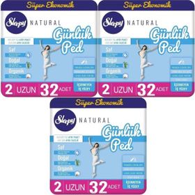 Sleepy Natural 3x32 Adet Uzun Günlük Ped