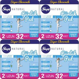 Sleepy Natural 4x32 Adet Uzun Günlük Ped