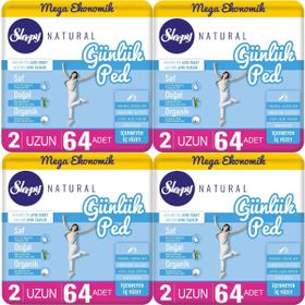 Sleepy Natural 4x64 Adet Uzun Günlük Ped
