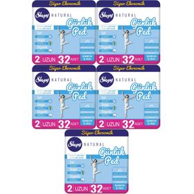 Sleepy Natural 5x32 Adet Uzun Günlük Ped