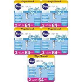 Sleepy Natural 5x64 Adet Uzun Günlük Ped