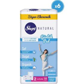 Sleepy Natural 6x32 Adet Uzun Günlük Ped