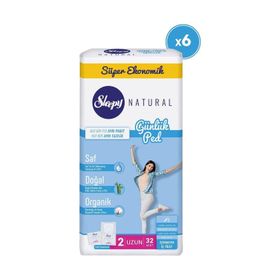 Sleepy Natural 6x32 Adet Uzun Günlük Ped