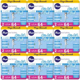 Sleepy Natural 9x64 Adet Uzun Günlük Ped
