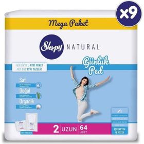 Sleepy Natural 9x64 Adet Uzun Günlük Ped
