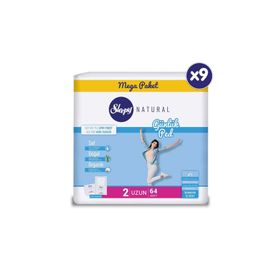 Sleepy Natural 9x64 Adet Uzun Günlük Ped