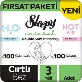 Sleepy Natural Double Soft No:3 Midi Bebek Bezi