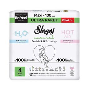Sleepy Natural Double Soft No:4 Maxi 100 Adet Külot Bebek Bezi