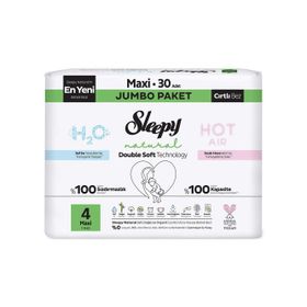Sleepy Natural Double Soft No:4 Maxi 30 Adet Bebek Bezi