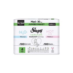 Sleepy Natural Double Soft No:4 Maxi 30 Adet Bebek Bezi