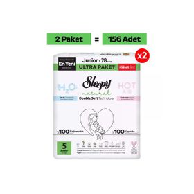 Sleepy Natural Double Soft No:5 Junior 156 Adet Külot Bebek Bezi