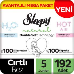 Sleepy Natural Double Soft No:5 Junior 192 Adet Bebek Bezi