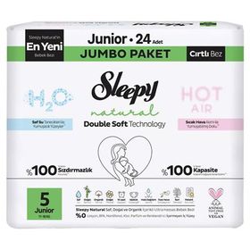 Sleepy Natural Double Soft No:5 Junior 192 Adet Bebek Bezi