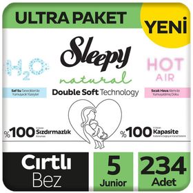 Sleepy Natural Double Soft No:5 Junior 234 Adet Bebek Bezi