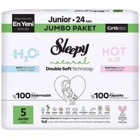 Sleepy Natural Double Soft No:5 Junior 24 Adet Bebek Bezi