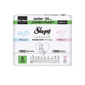 Sleepy Natural Double Soft No:5 Junior 24 Adet Bebek Bezi