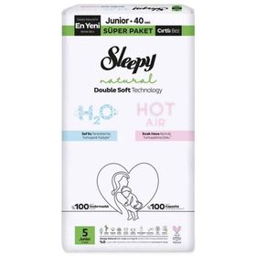 Sleepy Natural Double Soft No:5 Junior 40 Adet Bebek Bezi